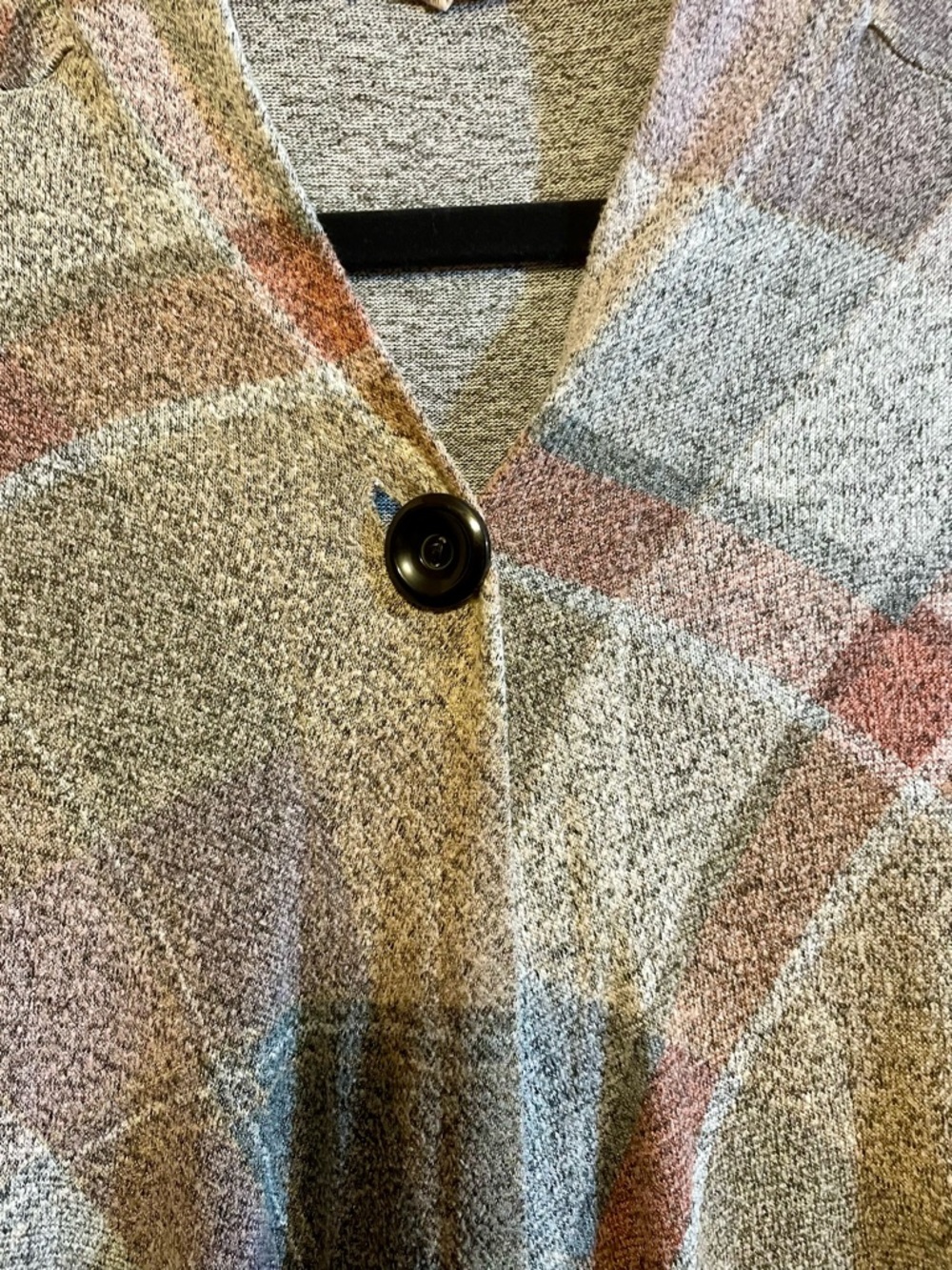 Soft Surroundings Bonnie Plaid Topper XL Cardigan. Light Academia Cottagecore. - Picture 4 of 12